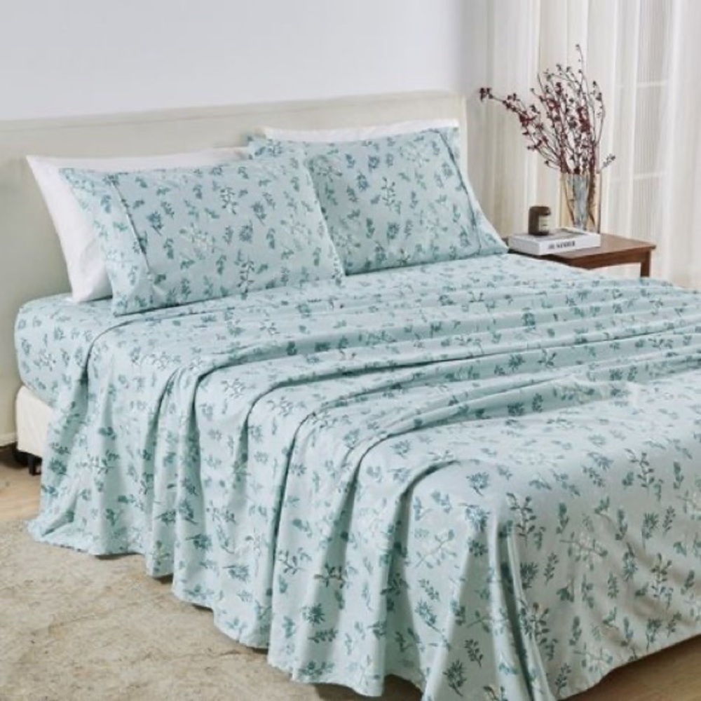Great Bay Home NWT Brushed Microfiber Full Bed Sheet Set